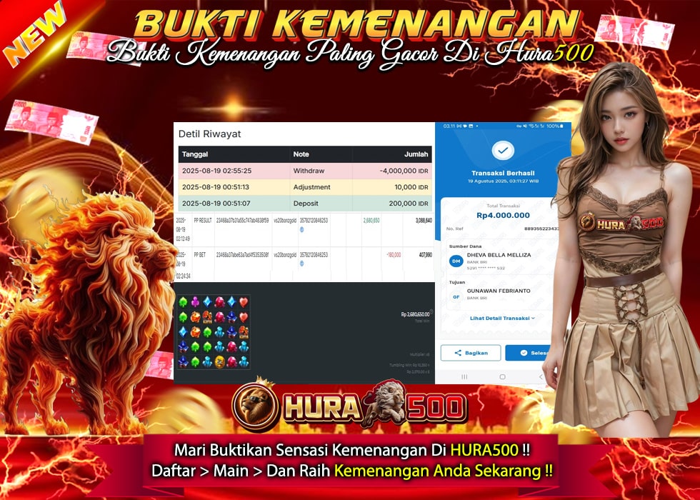 BUKTI JACKPOT SLOT BONANZA GOLD TERPERCAYA DI INDONESIA TGL 19-08-2025