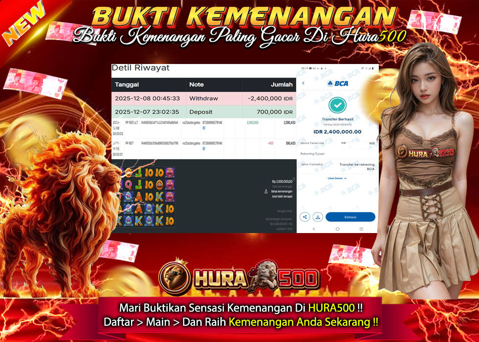 BUKTI JACKPOT SLOT GATES OF AZTEC TERPERCAYA DI INDONESIA TGL 08-12-2025