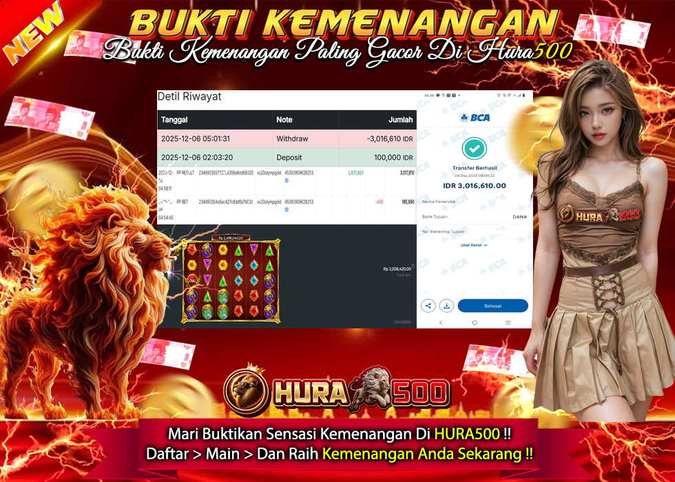 BUKTI JACKPOT SLOT GATES OF OLYMPUS SUPER SCATER TERPERCAYA DI INDONESIA TGL 06-12-2025