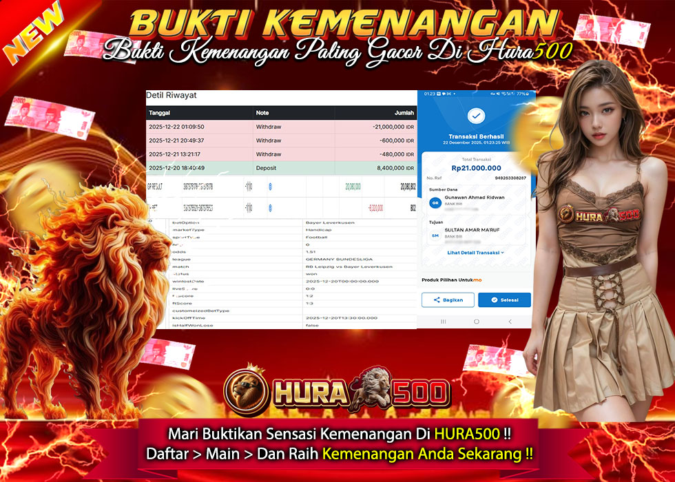BUKTI JACKPOT BOLA GERMAN BUNDESLIGA TERPERCAYA DI INDONESIA TGL 22-12-2025