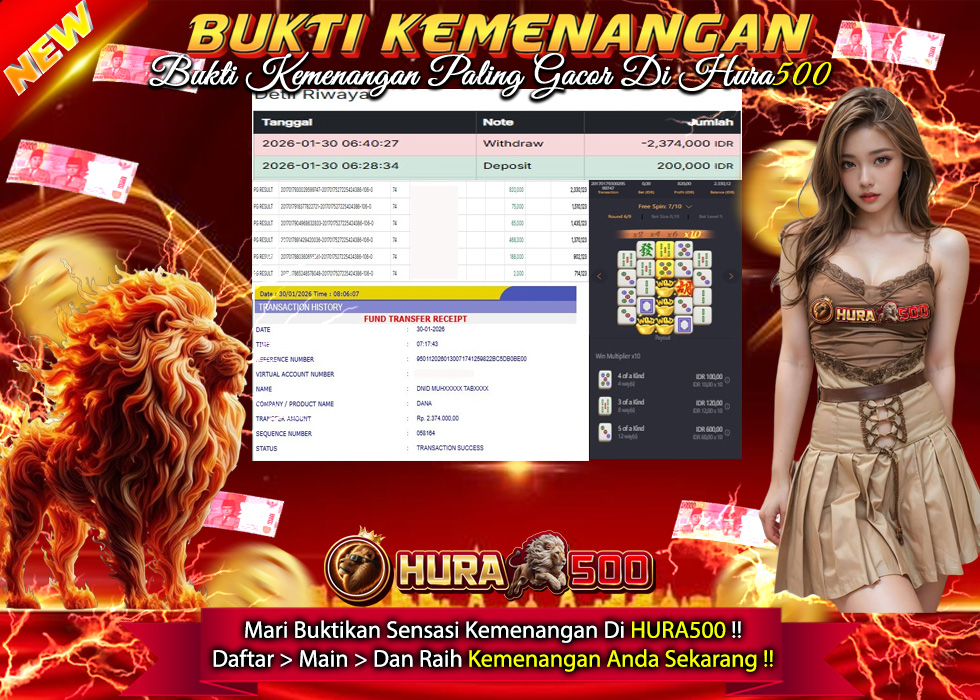 BUKTI JACKPOT SLOT MAHJONG WAYS TERPERCAYA DI INDONESIA TGL 30-01-2026