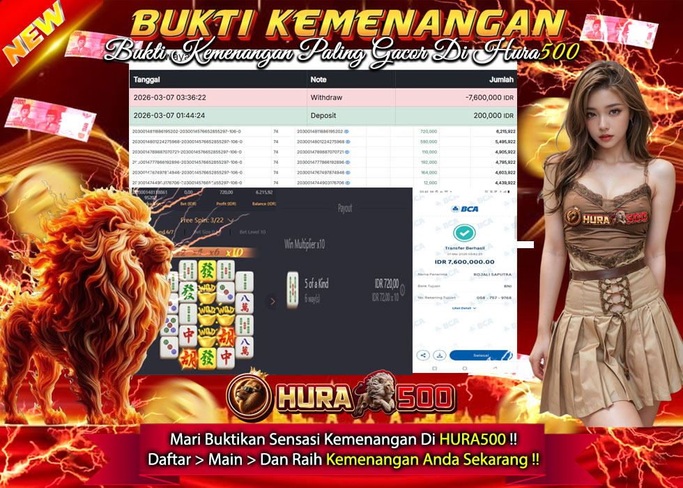 BUKTI JACKPOT SLOT MAHJONG WAYS 2 TERPERCAYA DI INDONESIA TGL 07-03-2026