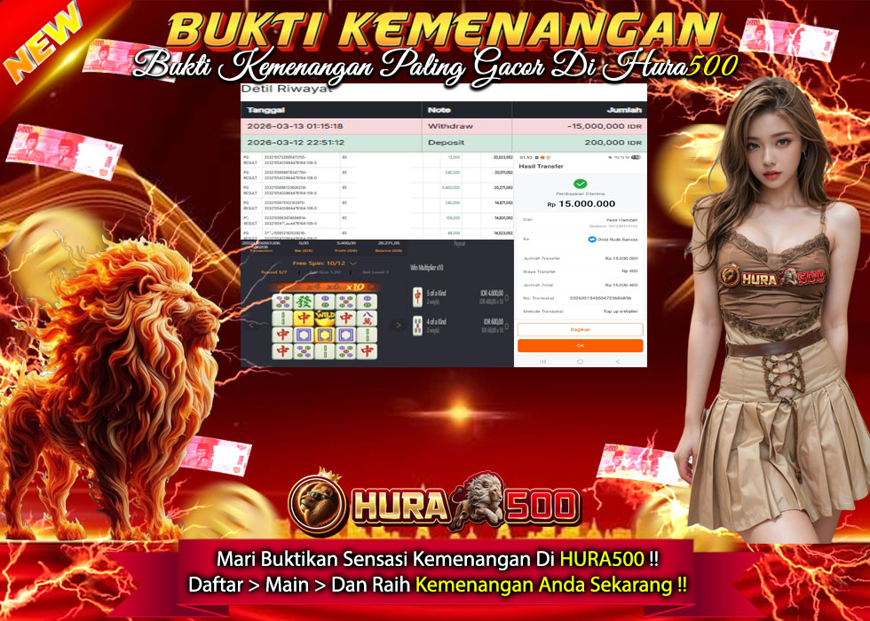 BUKTI JACKPOT SLOT MAHJONG WAYS TERPERCAYA DI INDONESIA TGL 13-03-2026