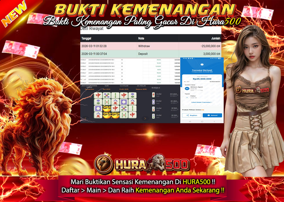 BUKTI JACKPOT SLOT MAHJONG TERPERCAYA DI INDONESIA TGL 11-03-2026